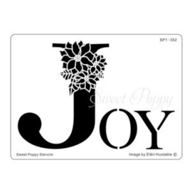 Sweet Poppy Stencil: Joy SP1-352  ***New***