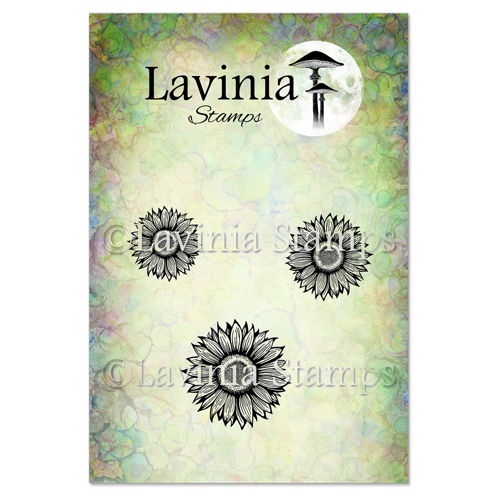 Lavinia Sunflower Heads Stamp LAV993