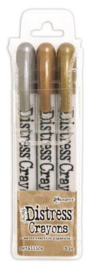 Distress Crayons set of 3 Metallics TDBK58700