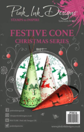 Pink Ink Designs Clear Stamp Festive Cone A5 P1034