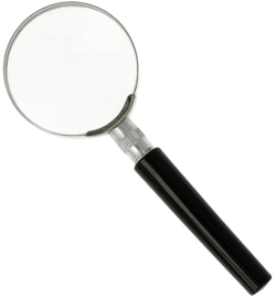 AC-E40301 - Handloep vergroot 5x zwart/zilver