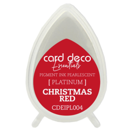 Card Deco Essentials Fast-Drying Pigment Ink Pearlescent Christmas Red  CDEIPL004