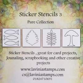 Lavinia Sticker Stencils 3 Pure Collection