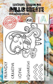 AALL & Create Stamp Aquarius AALL-TP-583 7,3x10,25 cm