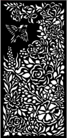 Stamperia Thick Stencil 12x25cm Garden of Promises Bird (KSTDL59)