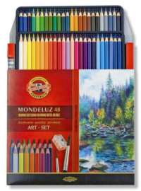 Koh I Noor Mondeluz aquarel potloden art set 48 stuks 3713048001KZ