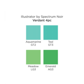 Spectrum Noir Illustrator 4pk - Verdant