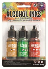 Ranger Alcohol Ink Kits Conservatory TAK40859 Tim Holtz 3x15ml
