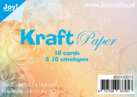 Kraftkaart met envelop - C6 8001/0012