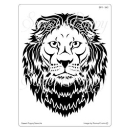 Sweet Poppy Stencil: Lion SP1-342