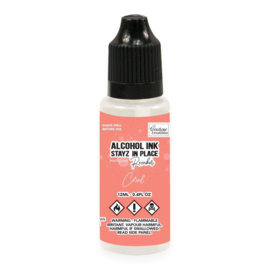 Couture Creations Stayz in Place Alcohol Ink Pearlescent Coral (12ml) Reinker (CO728213)