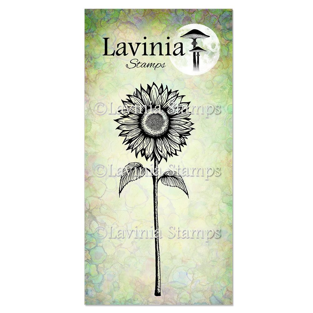 Lavinia Open Sunflower Stamp LAV986