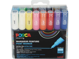 UNI POSCA VERFMARKER 16 SET 1MC BASIS PC1MC16a