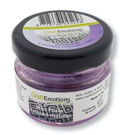 CraftEmotions Wax Paste metallic colored - lila 20 ml