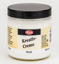 Kreativ-Creme Wasserlöslich, Weiß 1181.100.50  250ml