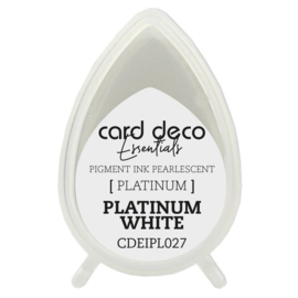 Card Deco Essentials Fast-Drying Pigment Ink Pearlescent Platinum White  CDEIPL027