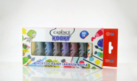 Cadence Kooky acrylverfset 20ml 8 st 11 005 0000 SET5 8x20ML