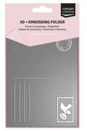 Vaessen Creative • 3D Embossing Folder Ansichtkaart 11x15cm 3625-0304