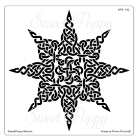 Sweet Poppy Stencil: Celtic Star  SP-152