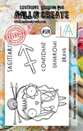 AALL & Create Stamp Sagittarius AALL-TP-591 7,3x10,25 cm
