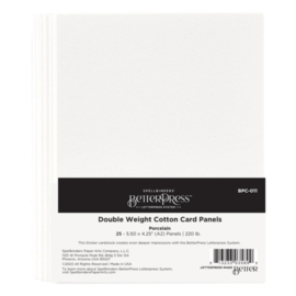 BetterPress Double Weight Card Panels 4.25x5.5 Inch Porcelain (25pcs) (BPC-011)