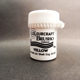 Brusho Individual Colours Small Pot 15gr of Yellow