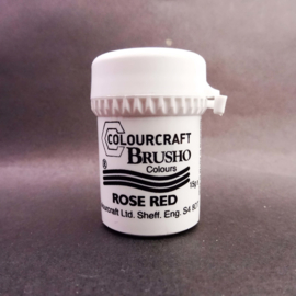 Brusho Individual Colours Small Pot 15gr of Rose Red