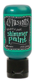 Ranger Dylusions Shimmer Paint Flip Cap Bottle - Polished Jade DYU74441 Dyan Reaveley