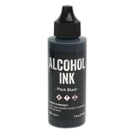  Alcohol Ink 59 ml - pitch black TAG76230 Tim Holtz