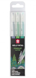 Sakura • Gelly roll gelpen Stardust glitter Forest 3stuks POXPGBSTA3B