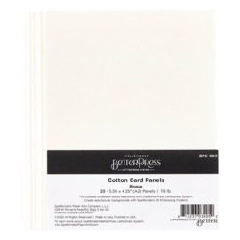 BetterPress Cotton Card Panels 4.25x5.5 Inch Bisque (25pcs) (BPC-003)