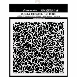 Stamperia Thick Stencil 18x18cm Klimt Flower Pattern (KSTDQ62)