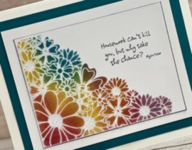 Sweet Poppy Stencil: Tumbling Flowers SP1-350