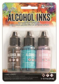Ranger Alcohol Ink Kits Retro Café 3x15ml TAK52562 Tim Holtz