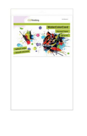 CraftEmotions WaterColorCard - briljant wit 10 vl A4 - 350 gr  001286/3331