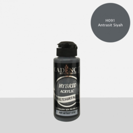 Cadence Hybride acrylverf (semi mat) Anthrachite black 01 001 0091 0120 120 ml  301200/0091