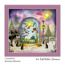 Lavinia Snowy Fir Tree Small Stamp LAV929