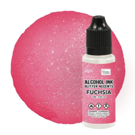 Couture Creations Alcohol Ink Glitter Accents Fuchsia 12ml (CO727668)