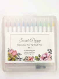Sweet Poppy: Watercolour Brush Pens – Set 1