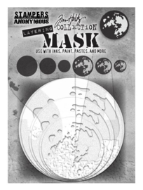 Moon Tim Holtz Layering Stencil (6pcs) (THMSK01)