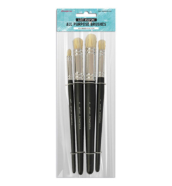 ASTL007 - Stamperia Penselenset – Set van 4 maten 6, 8, 2 en 2/0