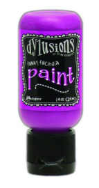 Ranger Dylusions Paint Flip Cap Bottle 29ml - Funky Fuchsia DYQ70498