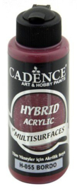Cadence Hybride acrylverf (semi mat) Bordeaux 01 001 0055 0120 120 ml