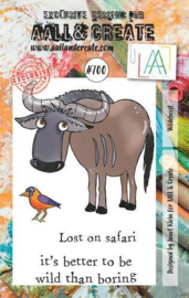 AALL & Create Stamp Wildebeest AALL-TP-700 7,3x10,25cm