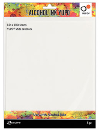 Ranger ALCOHOL INK YUPO PAPER - WHITE, 8X10, 5PK TAC63346