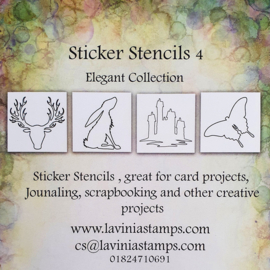 Sticker Stencils 4 Elegant Collection
