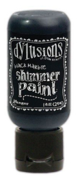 Ranger Dylusions Shimmer Paint Flip Cap Bottle - Black Marble DYU74366