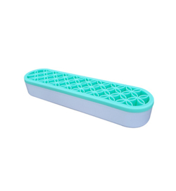 BUHO001 - Brush holder light blue 21x5x3,5cm