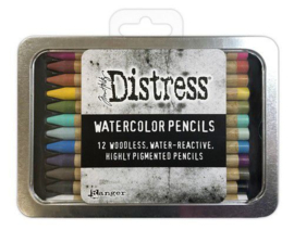 Ranger Tim Holtz Distress Watercolor Pencils 12 st Kit #1 TDH76308 Tim Holtz