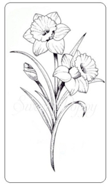 Sweet Poppy Stencil: Daffodil Stamp  SPSTMP_DAFFODIL